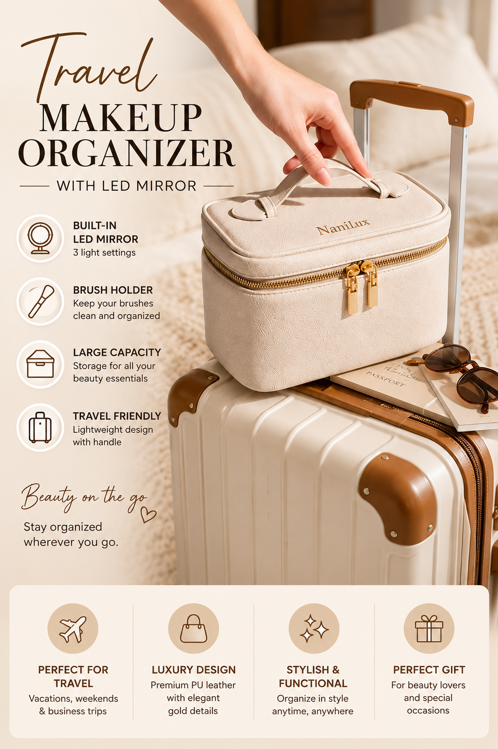NaniLux LED Travel Organizer