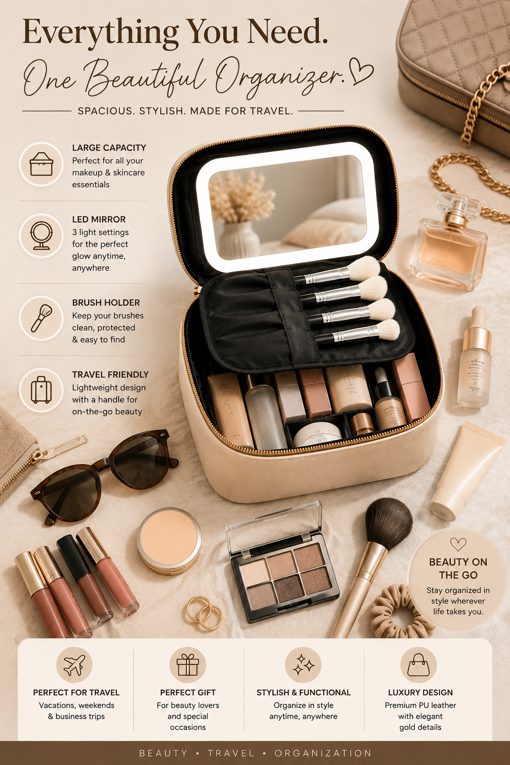 NaniLux LED Travel Organizer